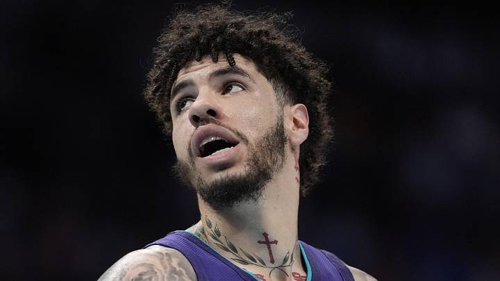 Charlotte Hornets guard LaMelo Ball (1) during the first quarter against the Indiana Pacers at Spectrum Center on April 3, 2026.