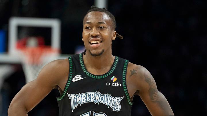 May 8, 2026; Minneapolis, Minnesota, USA; Minnesota Timberwolves guard Ayo Dosunmu (13) against the San Antonio Spurs in the first half during game three of the second round of the 2026 NBA Playoffs at Target Center. Mandatory Credit: Jesse Johnson-Imagn Images May 8, 2026; Minneapolis, Minnesota, USA; Minnesota Timberwolves guard Ayo Dosunmu (13) against the San Antonio Spurs in the first half during game three of the second round of the 2026 NBA Playoffs at Target Center. Mandatory Credit: Jesse Johnson-Imagn Images