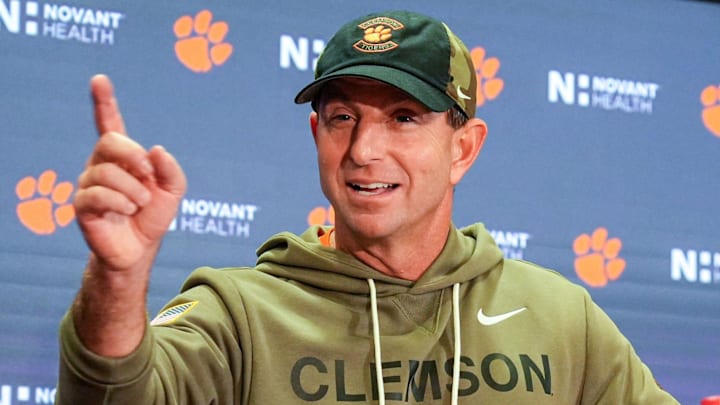 Clemson head coach Dabo Swinney