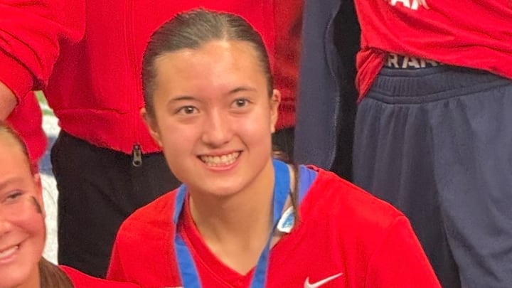 Mountain Vista quarterback Ariana Akey has committed to play flag football at the University of Nebraska.