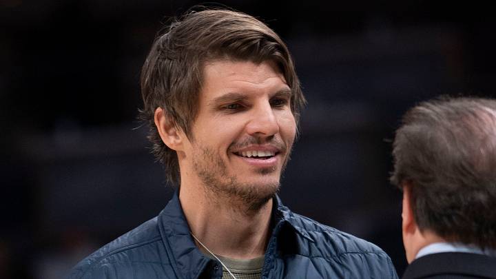 Atlanta Hawks former player Kyle Korver looks on before game at Gainbridge Fieldhouse on December 27, 2022. Atlanta Hawks former player Kyle Korver looks on before game at Gainbridge Fieldhouse on December 27, 2022.