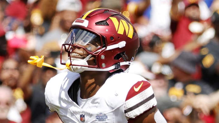 Washington Commanders running back Jacory Croskey-Merritt 