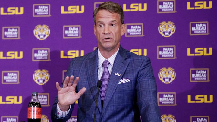 Lane Kiffin was introduced as LSU coach Monday