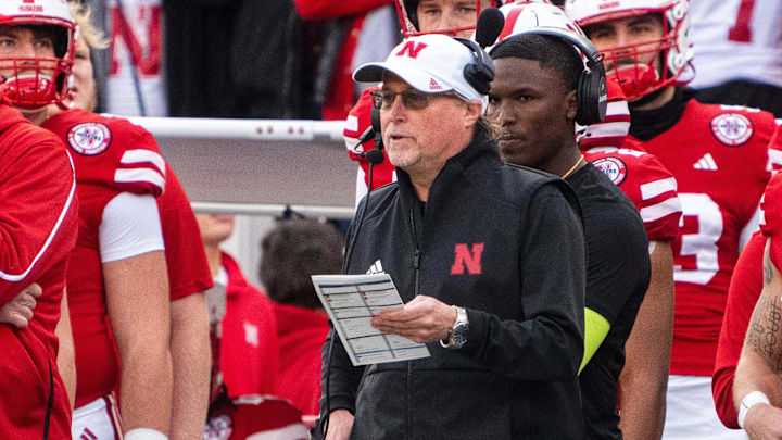 Nebraska offensive coordinator Dana Holgorsen on the sideline during the Huskers' 2024 game against Wisconsin. Nebraska offensive coordinator Dana Holgorsen on the sideline during the Huskers' 2024 game against Wisconsin.