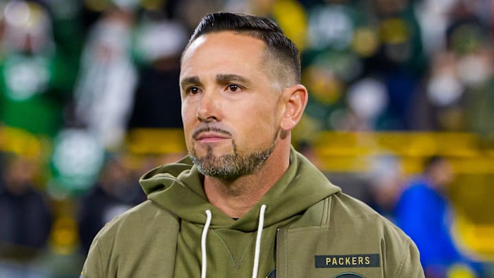 Green Bay Packers head coach Matt LaFleur Green Bay Packers head coach Matt LaFleur