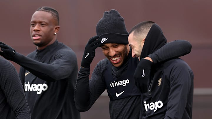 Pierre-Emerick Aubameyang has named four Chelsea players who kept their spirits high during an uncertain time at the club.