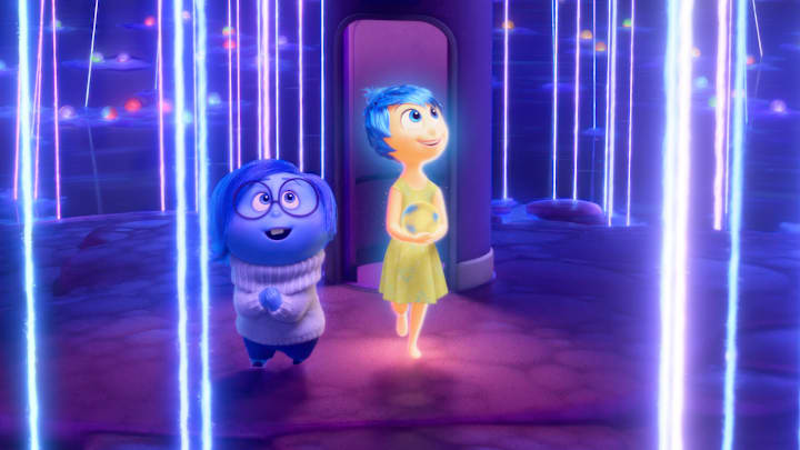 BELIEF SYSTEM – In Disney and Pixar’s “Inside Out 2,” Riley’s Sense of Self is made up of all of her beliefs, each of which can be heard with the pluck of a string. Sadness (voice of Phyllis Smith) and Joy (voice of Amy Poehler) deliver key memories to this formative land. “Inside Out 2” releases only in theaters June 14, 2024.