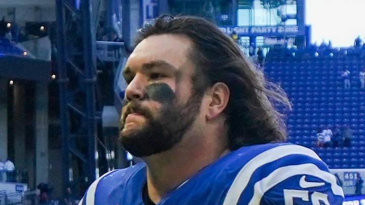 Indianapolis Colts guard Quenton Nelson leads a group of players Indianapolis Colts guard Quenton Nelson leads a group of players