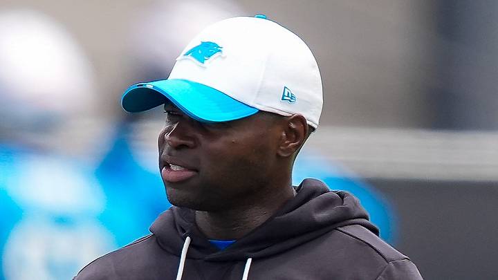 Carolina Panthers defensive coordinator Ejiro Evero