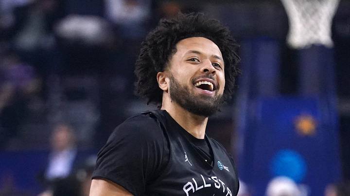 Feb 15, 2025; Oakland, CA, USA; Kenny’s Young Stars guard Cade Cunningham (2) of the Detroit Pistons smiles during the NBA All Star-Practice at Oracle Arena. Mandatory Credit: Cary Edmondson-Imagn Images Feb 15, 2025; Oakland, CA, USA; Kenny’s Young Stars guard Cade Cunningham (2) of the Detroit Pistons smiles during the NBA All Star-Practice at Oracle Arena. Mandatory Credit: Cary Edmondson-Imagn Images