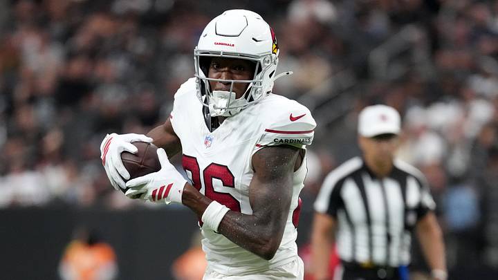 Aug 13, 2026; Paradise, Nevada, USA; Arizona Cardinals wide receiver Jalen Brooks (86) carries the ball against the Las Vegas Raiders in the first half at Allegiant Stadium. Mandatory Credit: Kirby Lee-Imagn Images Aug 13, 2026; Paradise, Nevada, USA; Arizona Cardinals wide receiver Jalen Brooks (86) carries the ball against the Las Vegas Raiders in the first half at Allegiant Stadium. Mandatory Credit: Kirby Lee-Imagn Images