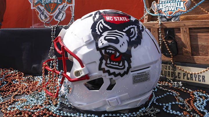 Dec 19, 2025; Tampa, FL, USA; a view the Gasparilla Bowl trophy before a game between the NC State Wolfpack and Memphis Tigers at Raymond James Stadium. Mandatory Credit: Nathan Ray Seebeck-Imagn Images