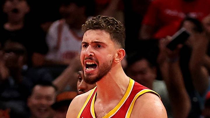 Oct 26, 2026; Houston, Texas, USA; Houston Rockets center Alperen Sengun (28) reacts after a made basket against the Atlanta Hawks during the fourth quarter at Toyota Center. Mandatory Credit: Erik Williams-Imagn Images Oct 26, 2026; Houston, Texas, USA; Houston Rockets center Alperen Sengun (28) reacts after a made basket against the Atlanta Hawks during the fourth quarter at Toyota Center. Mandatory Credit: Erik Williams-Imagn Images