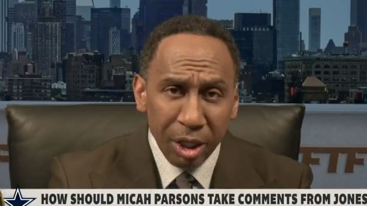 Stephen A. Smith was fired-up about Stephen Jones's comments on Micah Parsons. 