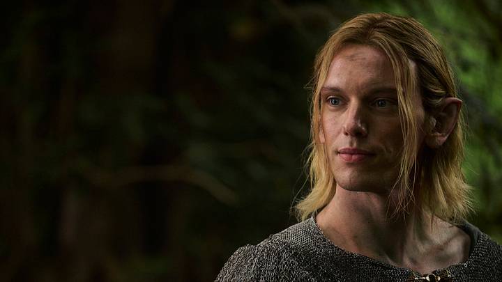 Jamie Campbell Bower as Celeborn in The Lord of the Rings: The Rings of Power season 3. Courtesy of Ben Rothstein/Prime.