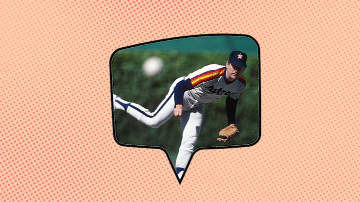 Nolan Ryan was famous for his high cheese that often turned into some uncomfortable chin music for batters.