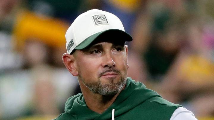 Green Bay Packers head coach Matt LaFleur during Green Bay Packers Family Night on Aug. 7, 2026, at Lambeau Field in Green Bay, Wis.