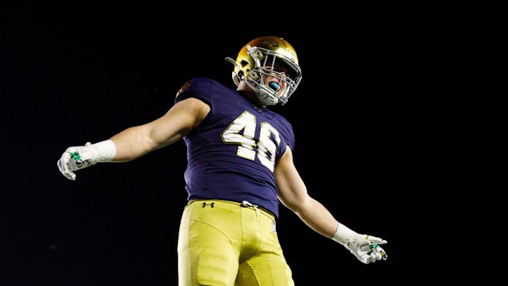 Notre Dame linebacker Jerry Rullo