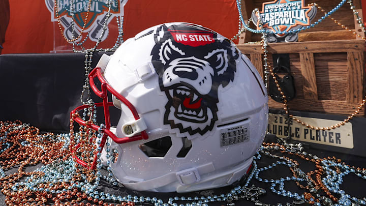 Dec 19, 2025; Tampa, FL, USA; a view of the Gasparilla Bowl trophy before a game between the NC State Wolfpack and Memphis Tigers at Raymond James Stadium. Mandatory Credit: Nathan Ray Seebeck-Imagn Images Dec 19, 2025; Tampa, FL, USA; a view of the Gasparilla Bowl trophy before a game between the NC State Wolfpack and Memphis Tigers at Raymond James Stadium. Mandatory Credit: Nathan Ray Seebeck-Imagn Images