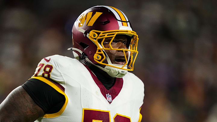 Washington Commanders offensive tackle Laremy Tunsil