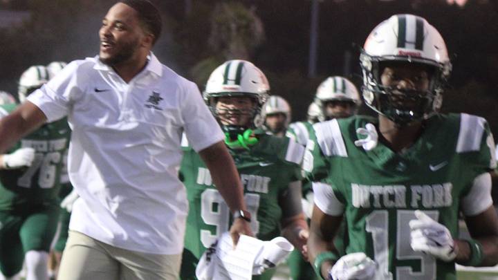Dutch Fork players head to the field for Friday's game against Sumter. Dutch Fork players head to the field for Friday's game against Sumter.