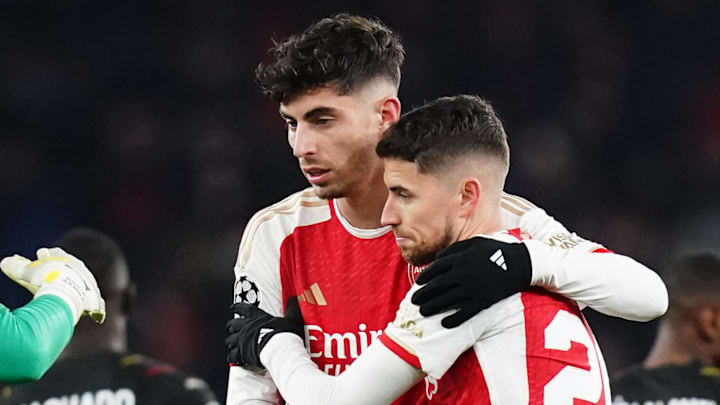 Kai Havertz (left) and Jorginho (right) were two recent Chelsea players to jump ship for Arsenal.