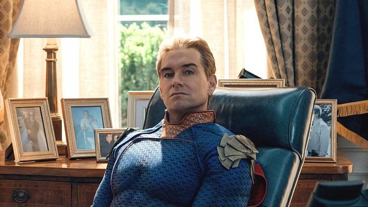 Homelander (Antony Starr) sits in the White House in 'The Boys' season 5