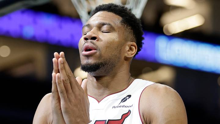 Miami Heat forward Giannis Antetokounmpo (7) against the Charlotte Hornets at Spectrum Center on Oct. 24, 2026. Miami Heat forward Giannis Antetokounmpo (7) against the Charlotte Hornets at Spectrum Center on Oct. 24, 2026.