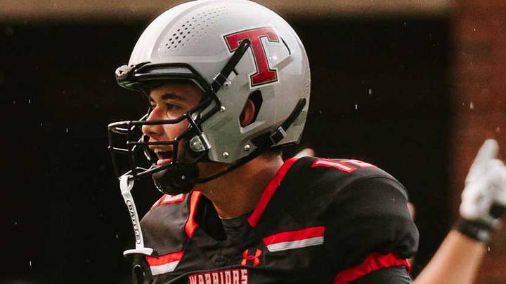 Thompson (Alabama) Warriors senior quarterback Trent Seaborn led Thompson to a big 41-14 win over Central-Phenix City on Thursday night Thompson (Alabama) Warriors senior quarterback Trent Seaborn led Thompson to a big 41-14 win over Central-Phenix City on Thursday night