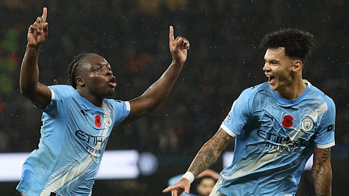 Jérémy Doku (left) was the best player on the pitch against Liverpool. 