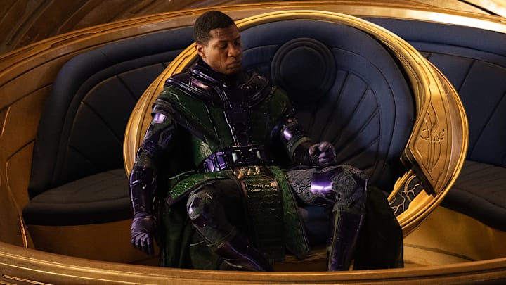 Jonathan Majors as Kang The Conqueror in Marvel Studios' ANT-MAN AND THE WASP: QUANTUMANIA. Photo by Jay Maidment. © 2022 MARVEL.
