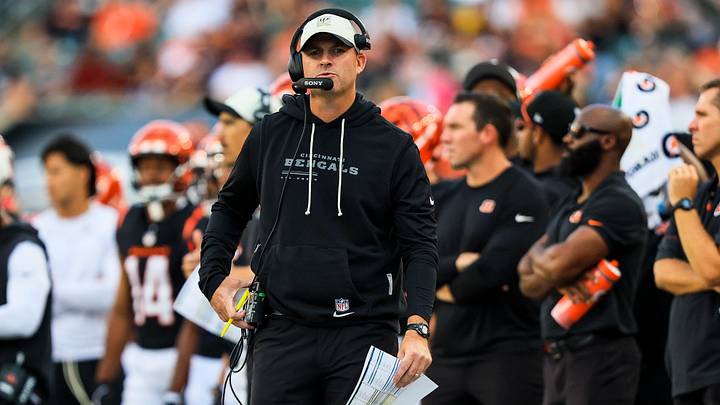 Aug 22, 2026; Cincinnati, Ohio, USA; Cincinnati Bengals head coach Zac Taylor stands on the sidelines in the first half against the Chicago Bears at Paycor Stadium. Mandatory Credit: Katie Stratman-Imagn Images Aug 22, 2026; Cincinnati, Ohio, USA; Cincinnati Bengals head coach Zac Taylor stands on the sidelines in the first half against the Chicago Bears at Paycor Stadium. Mandatory Credit: Katie Stratman-Imagn Images