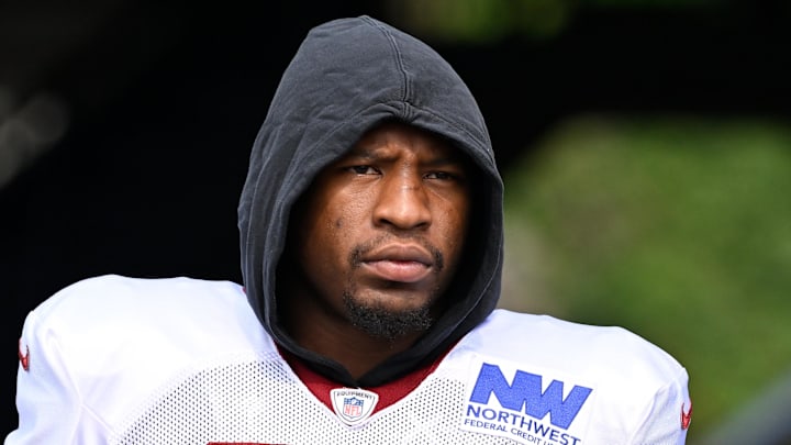 Washington Commanders defensive end Dorance Armstrong Jr. Washington Commanders defensive end Dorance Armstrong Jr.