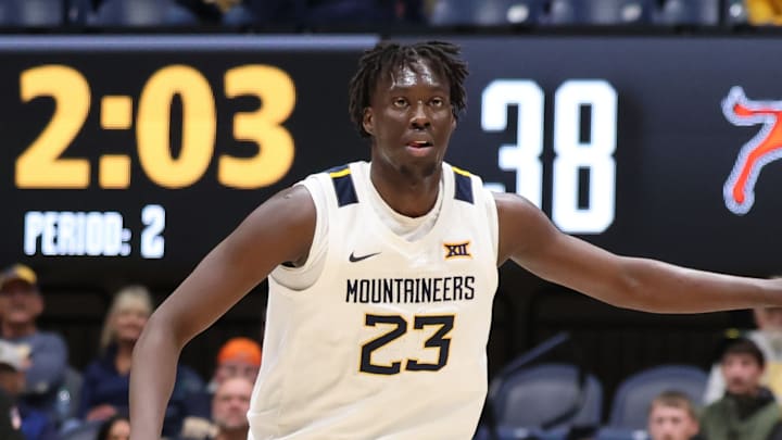 West Virginia University guard Morris Ugusuk West Virginia University guard Morris Ugusuk