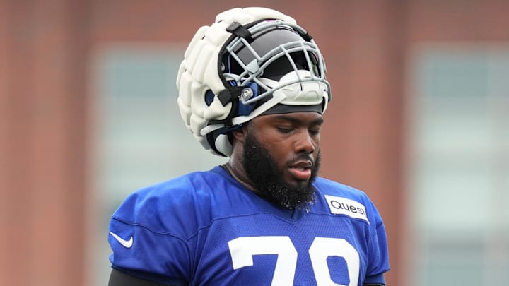 New York Giants offensive tackle Andrew Thomas  