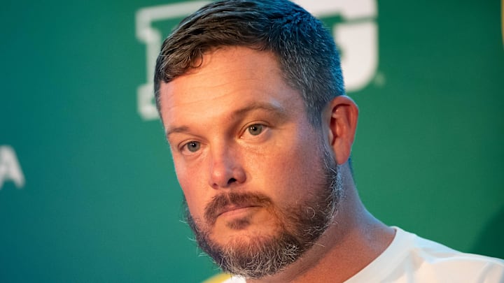 Oregon Ducks coach Dan Lanning during Oregon football’s Media Day on July 28, 2025, at Autzen Stadium in Eugene.