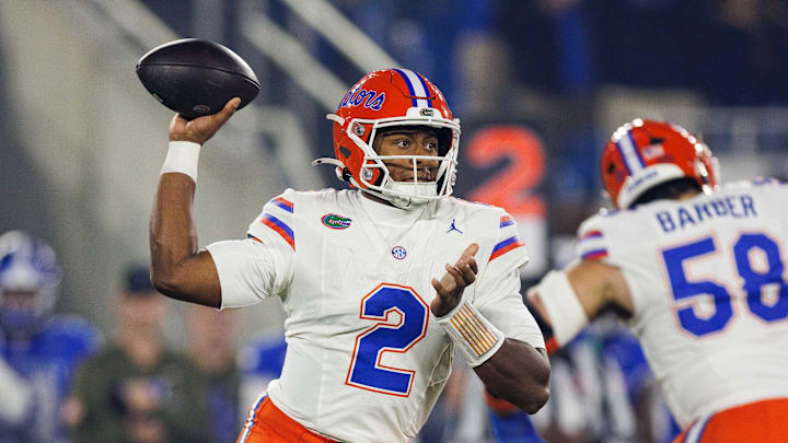 Florida Gators quarterback DJ Lagway was benched at halftime.