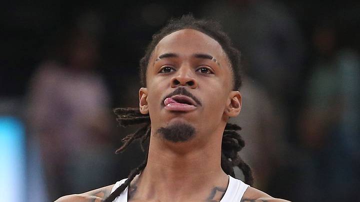 Memphis Grizzlies guard Ja Morant reacts during warm ups prior to the game against the Milwaukee Bucks. Memphis Grizzlies guard Ja Morant reacts during warm ups prior to the game against the Milwaukee Bucks.
