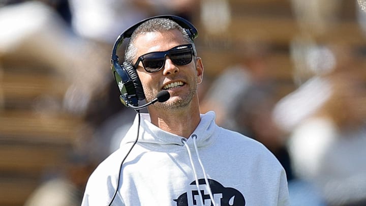 Apr 19, 2025; Boulder, CO, USA; Colorado Buffaloes defensive coordinator Robert Livingston during the spring game at Folsom Field.