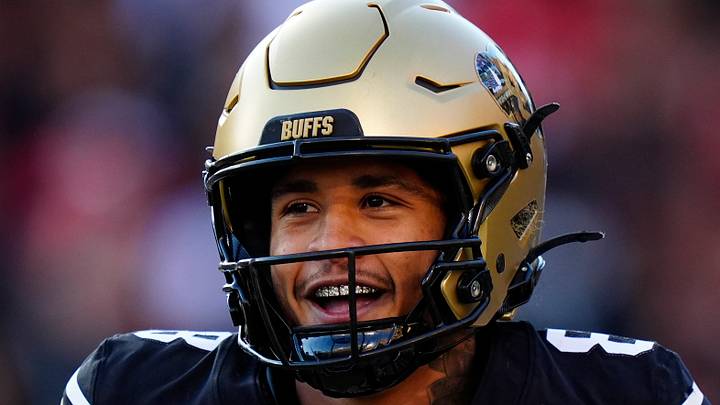 Oct 3, 2026; Boulder, Colorado, USA; Colorado Buffaloes wide receiver Joseph Williams (8) reacts after his touchdown reception in the first quarter against the Texas Tech Red Raiders at Folsom Field. Oct 3, 2026; Boulder, Colorado, USA; Colorado Buffaloes wide receiver Joseph Williams (8) reacts after his touchdown reception in the first quarter against the Texas Tech Red Raiders at Folsom Field.