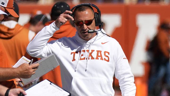Texas Longhorns Head Coach Steve Sarkisian during the first half against the Florida Gators at Darrell K Royal-Texas Memorial Stadium. Texas Longhorns Head Coach Steve Sarkisian during the first half against the Florida Gators at Darrell K Royal-Texas Memorial Stadium.