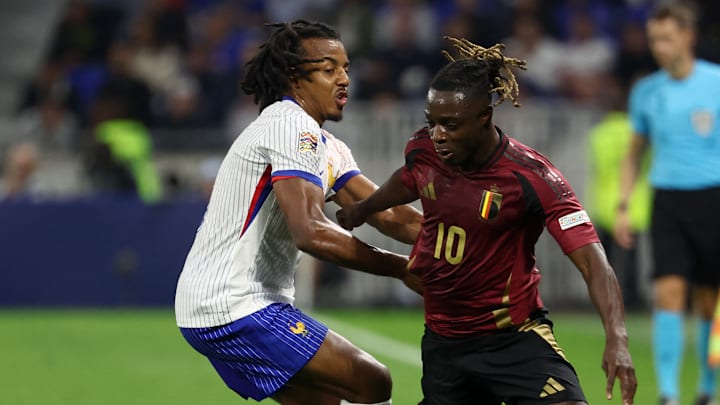 J. Koundé - J. Doku - France - Belgique (2-0), septembre 2024