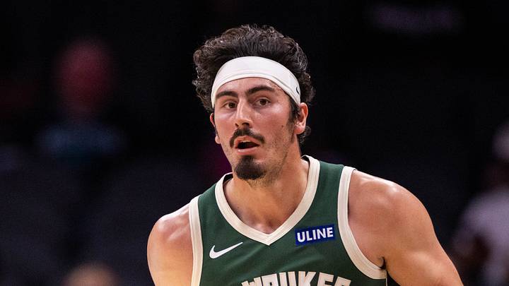 Milwaukee Bucks forward Jaime Jaquez Jr. (24) brings the ball up court against the Charlotte Hornets in the second half at Spectrum Center on October 11, 2026.