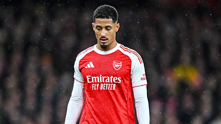 William Saliba’s recovery has been delayed.