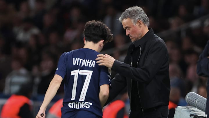 Vitinha sorti sur blessure face à l'OL hier soir au Parc des Princes