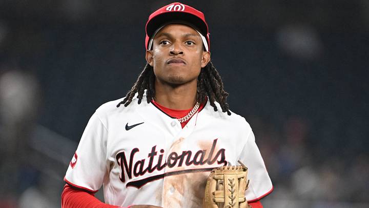 Washington Nationals shortstop CJ Abram Washington Nationals shortstop CJ Abram