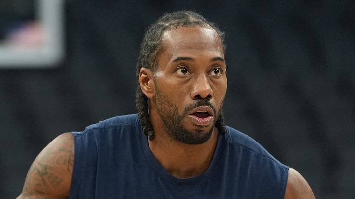 Apr 5, 2026; Sacramento, California, USA; LA Clippers forward Kawhi Leonard (2) warms up before the game against the Sacramento Kings at Golden 1 Center. Mandatory Credit: Darren Yamashita-Imagn Images Apr 5, 2026; Sacramento, California, USA; LA Clippers forward Kawhi Leonard (2) warms up before the game against the Sacramento Kings at Golden 1 Center. Mandatory Credit: Darren Yamashita-Imagn Images