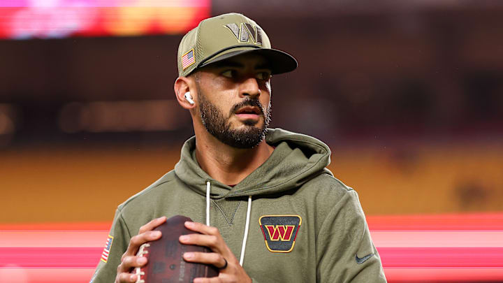 Washington Commanders quarterback Marcus Mariota Washington Commanders quarterback Marcus Mariota