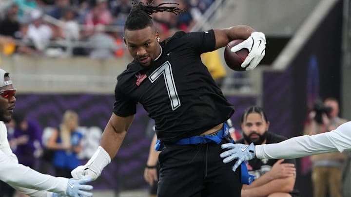 Atlanta Falcons running back Bijan Robinson is interested in playing in the 2028 Olympics. Atlanta Falcons running back Bijan Robinson is interested in playing in the 2028 Olympics.