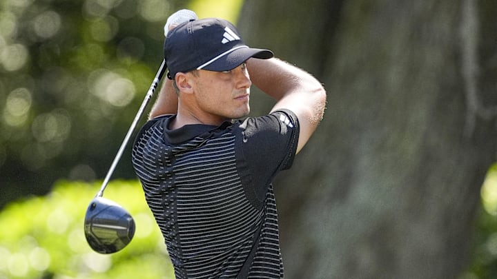 Ludvig Åberg, pictured at last month's 2025 RBC Heritage, could rise to the occasion this week at the signature event.